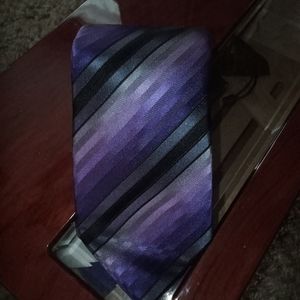 Kenneth Cole Reaction Tie, purple black grey